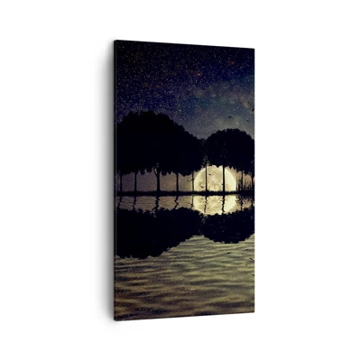 Bild auf Leinwand - Leinwandbild - Nacht am Ende der Welt - 45x80 cm