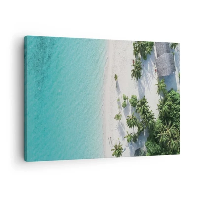 Bild auf Leinwand - Leinwandbild - Urlaub im Paradies - 70x50 cm