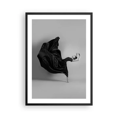Poster in einem schwarzem Rahmen - Beflügelt durch die Musik - 50x70 cm