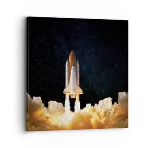 Bild auf Leinwand - Leinwandbild - Ad Astra! - 40x40 cm