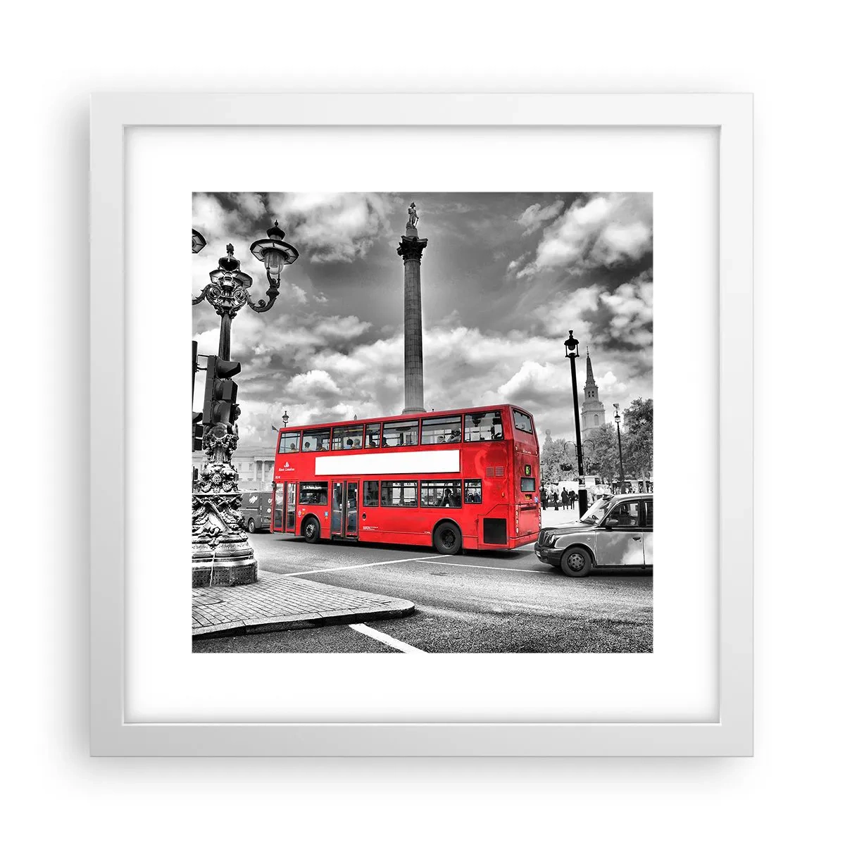 Poster in einem weißen Rahmen - Der wahre Blutkreislauf der Stadt - 30x30 cm