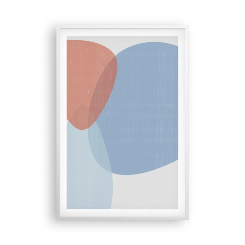 Poster in einem weißen Rahmen - Pastellbeziehungen - 61x91 cm