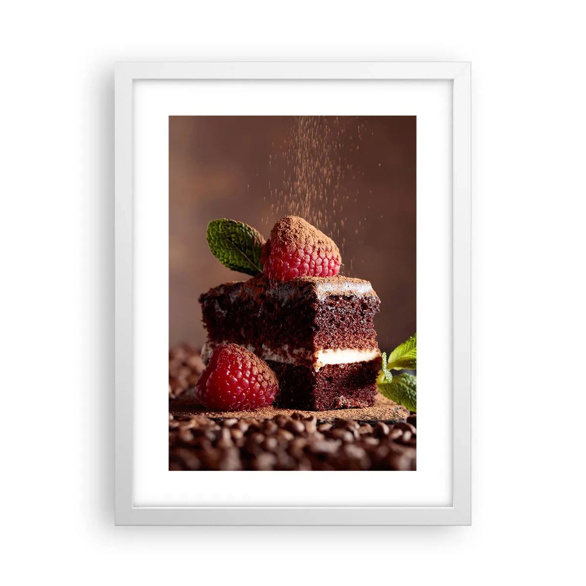 Poster in einem weißen Rahmen - Das Leben ist süß - 30x40 cm