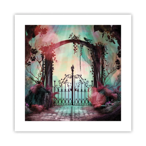Poster - Geheimer Garten - 40x40 cm