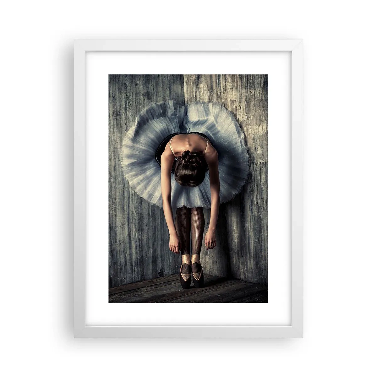 Poster in einem weißen Rahmen - Wenn die Musik aufhört - 30x40 cm