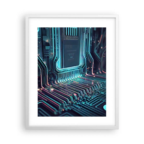 Poster in einem weißen Rahmen - Ich denke nur… - 40x50 cm