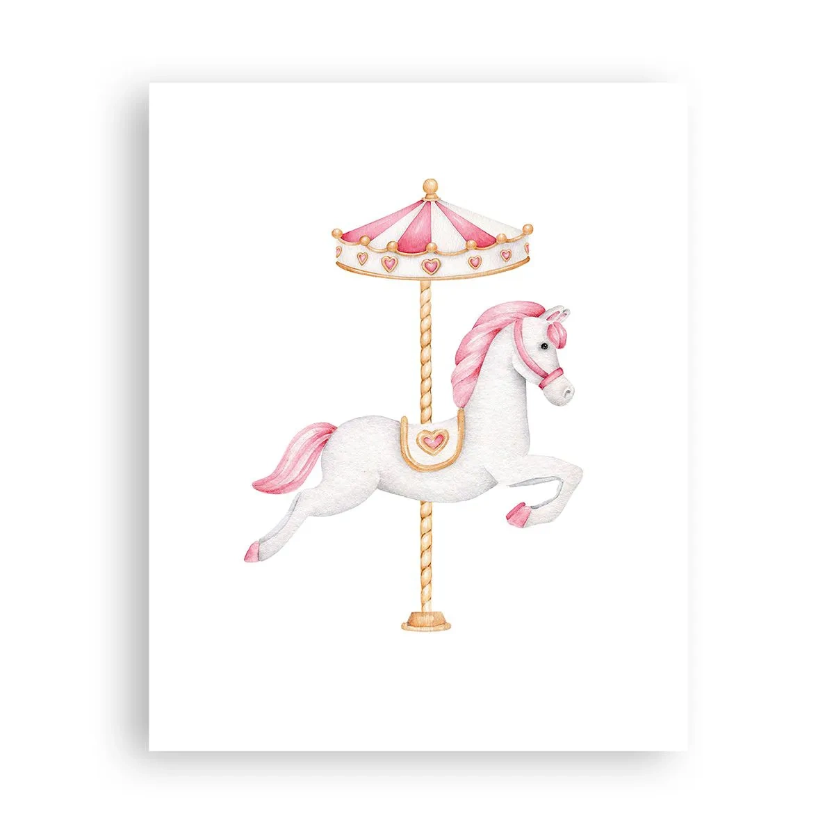 Poster - Er legte los - 40x50 cm