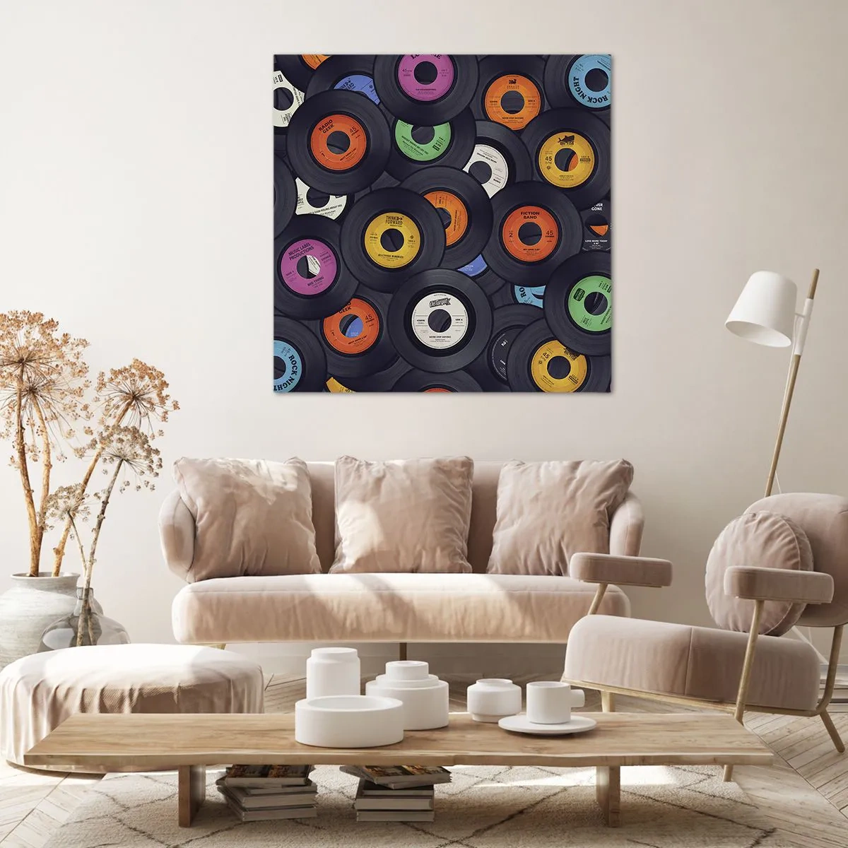 Bild auf Leinwand - Leinwandbild - Farben der Klassiker - 50x50 cm