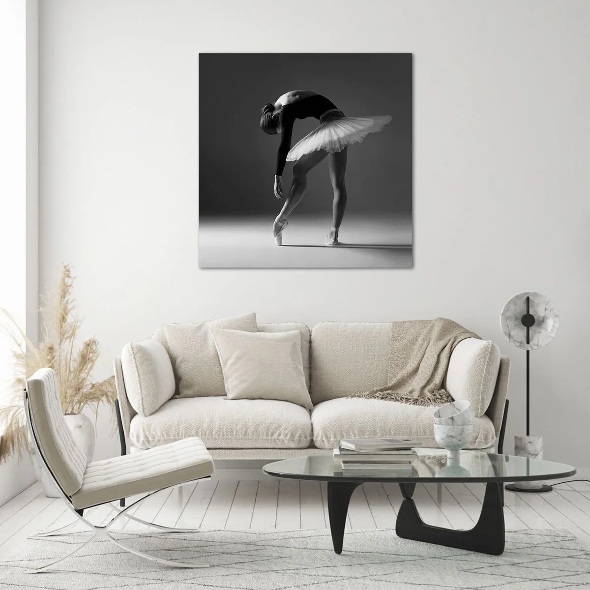 Glasbild - Bild auf glas - Bella Ballerina - 60x60 cm