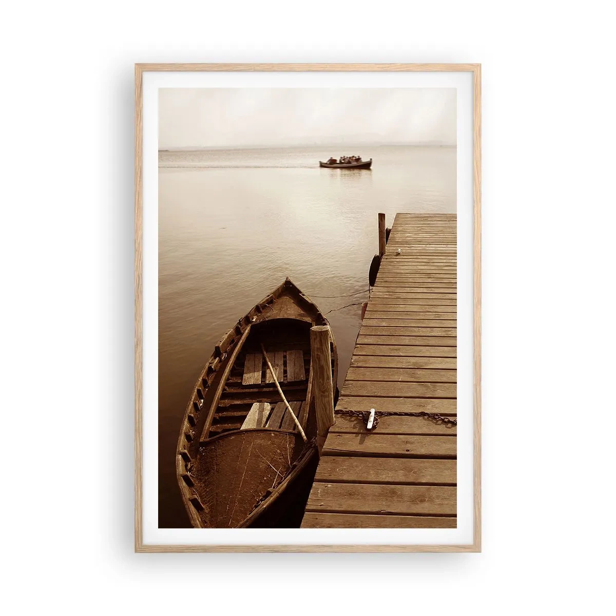 Poster in einem Rahmen aus heller Eiche - Großer Frieden - 70x100 cm