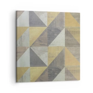 Bild auf Leinwand - Leinwandbild - Am Winkel des Dreiecks - 60x60 cm