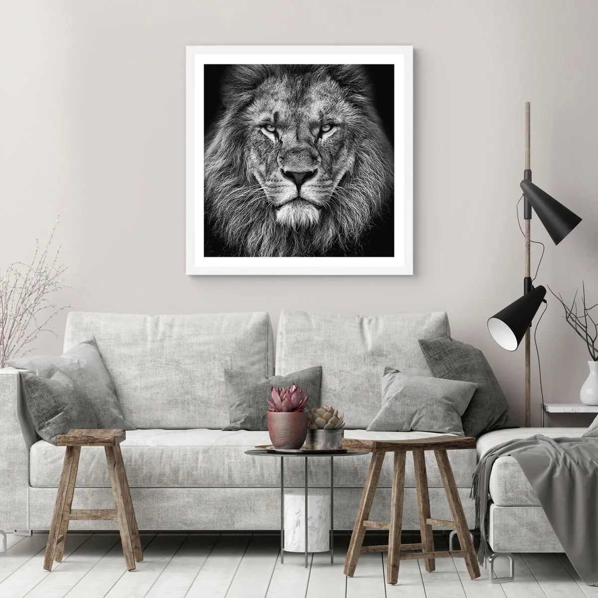 Poster in einem weißen Rahmen - Im Krönungsgewand - 40x40 cm