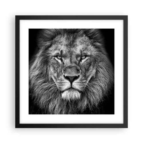 Poster in einem schwarzem Rahmen - Im Krönungsgewand - 40x40 cm