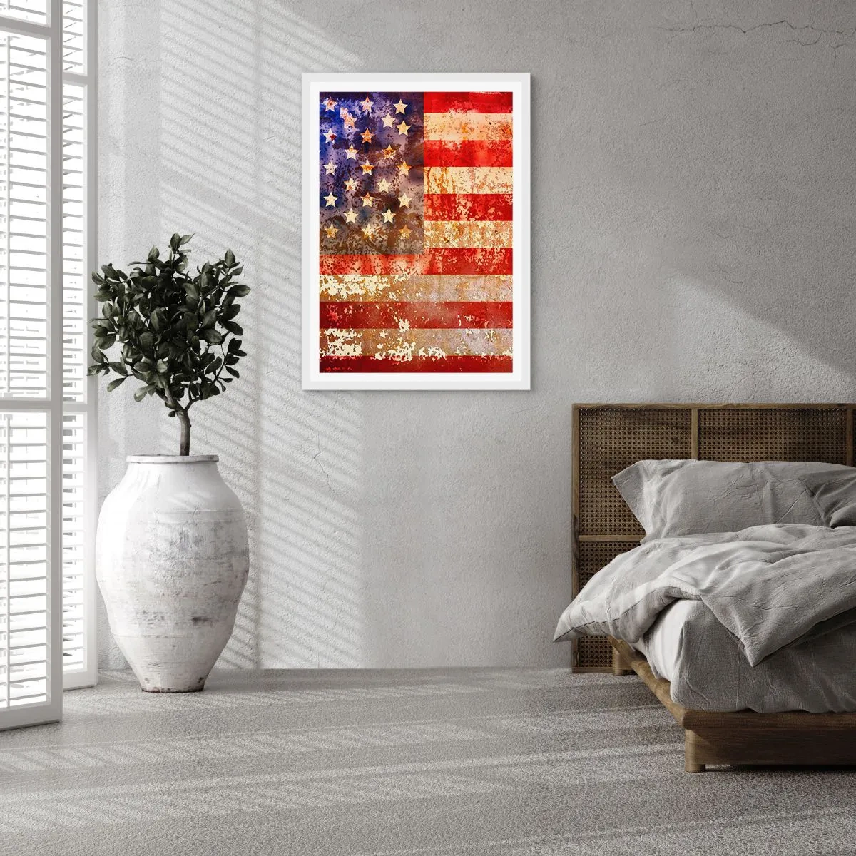 Poster in einem weißen Rahmen - Ruhm verblasst nicht - 30x40 cm