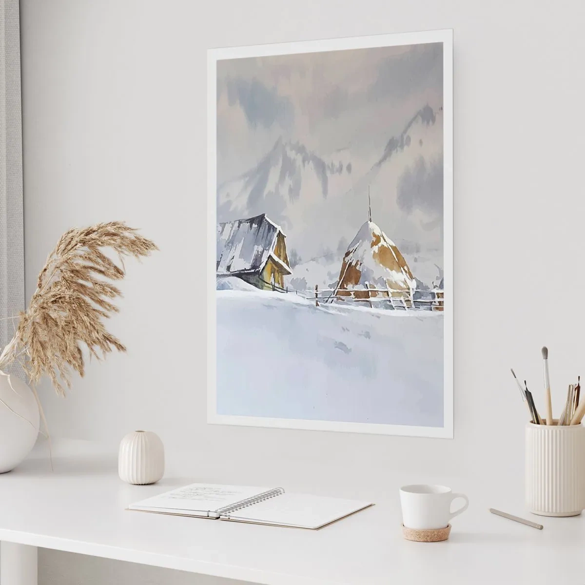 Poster - In einem verschneiten Talkessel - 40x50 cm