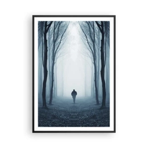 Poster in einem schwarzem Rahmen - Alles einfach und übersichtlich - 70x100 cm