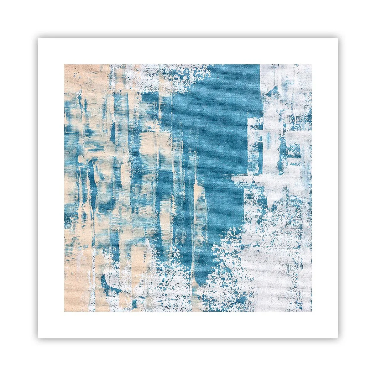 Poster - Durch einen Eiszapfen - 40x40 cm