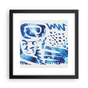 Poster in einem schwarzem Rahmen - Zurück zu den Wurzeln - 30x30 cm