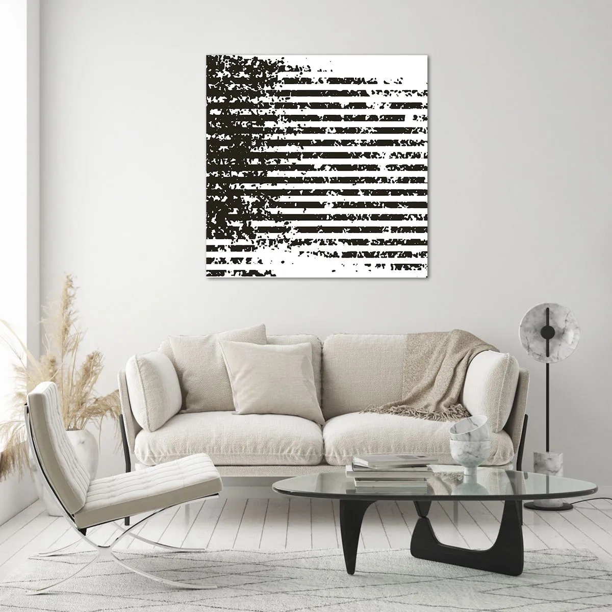 Glasbild - Bild auf glas - Rhythmus und Rauschen - 30x30 cm