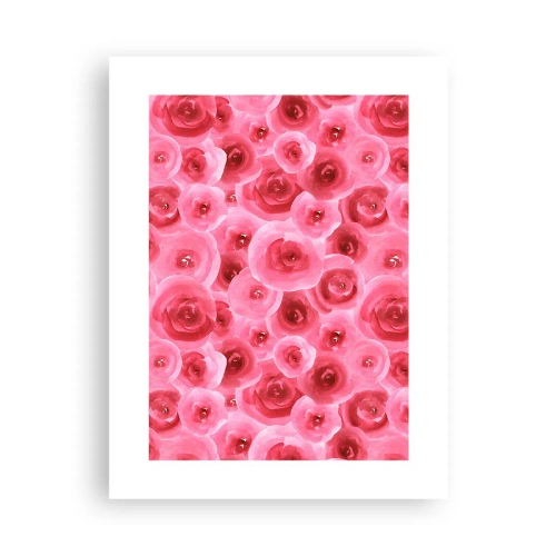 Poster - Oben und unten Rosen - 30x40 cm