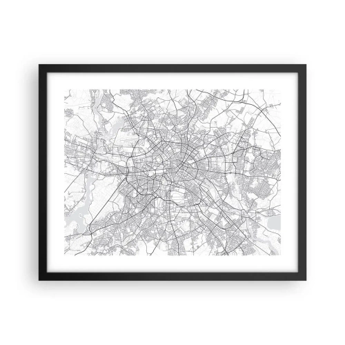 Poster in einem schwarzem Rahmen - Berliner Blume - 50x40 cm