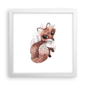 Poster in einem weißen Rahmen - Einfach lieben - 30x30 cm