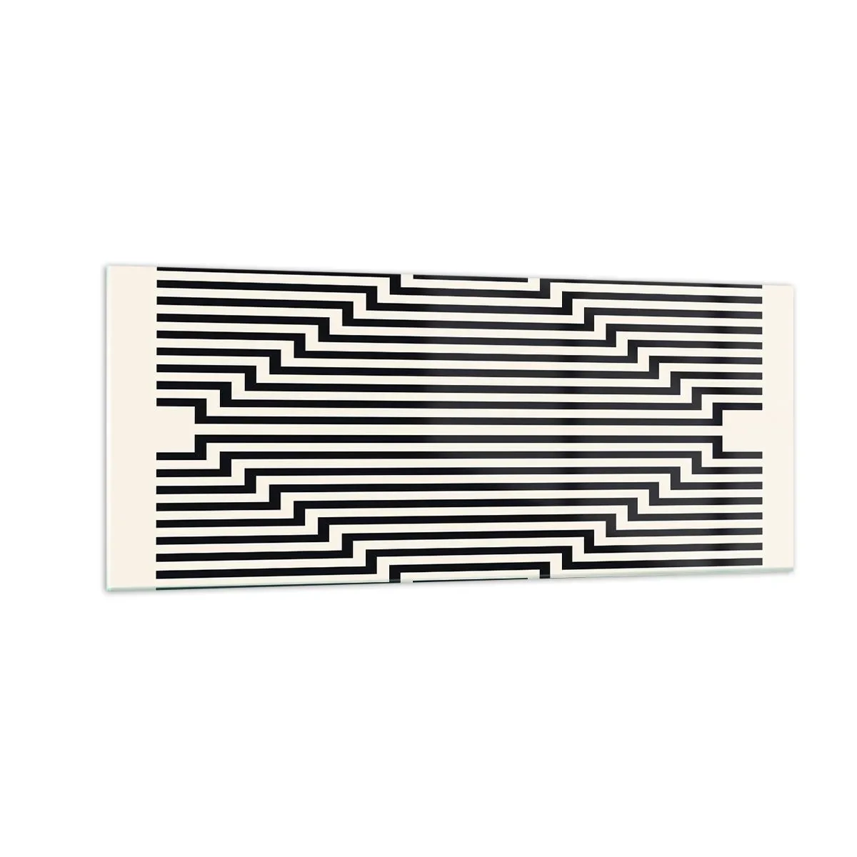 Glasbild - Bild auf glas - Geometrische Illusion - 100x40 cm