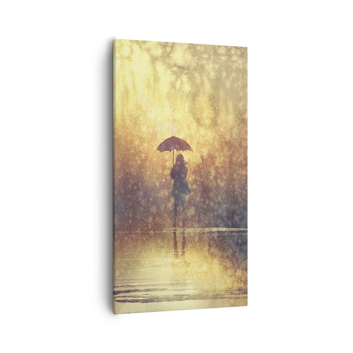 Bild auf Leinwand - Leinwandbild - Ich habe das Gefühl, dass mich jemand ansieht - 55x100 cm