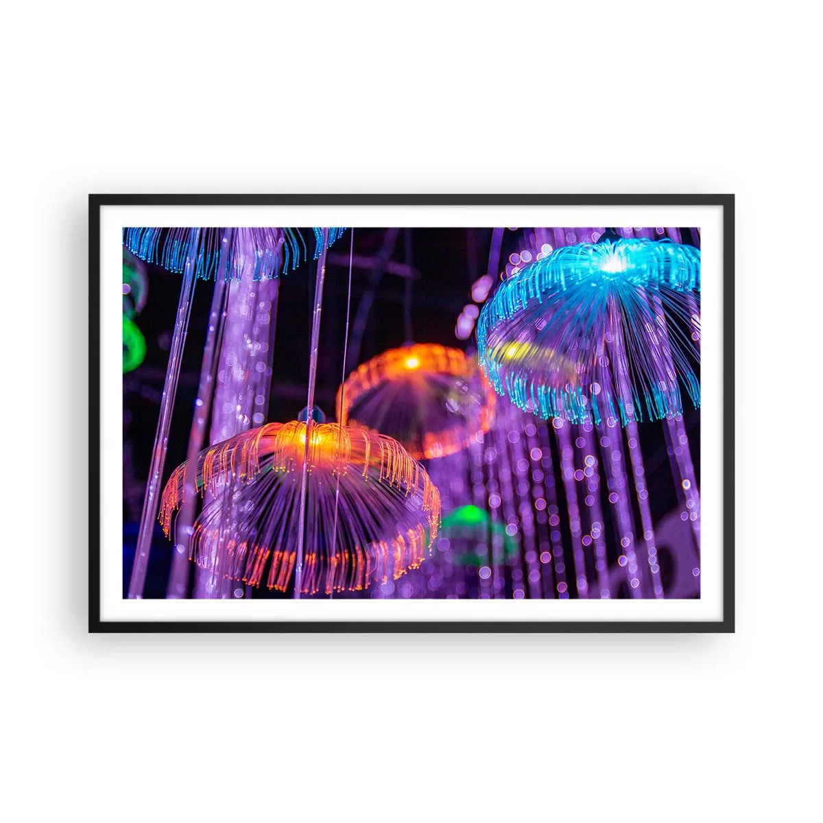 Poster in einem schwarzem Rahmen - Lichtbrunnen - 91x61 cm