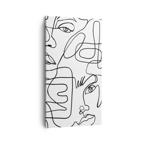 Bild auf Leinwand - Leinwandbild - In verworrenen Gefühlen - 45x80 cm