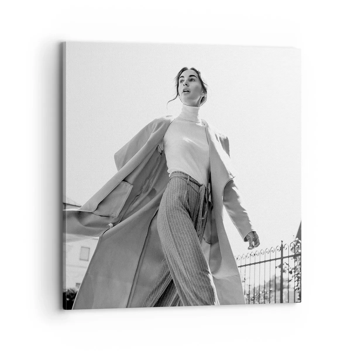 Bild auf Leinwand - Leinwandbild - Gehst du mit mir? - 70x70 cm