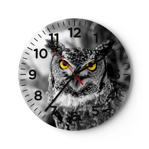 Wanduhr - Glasuhr - Nichts wird sich verstecken - 30x30 cm