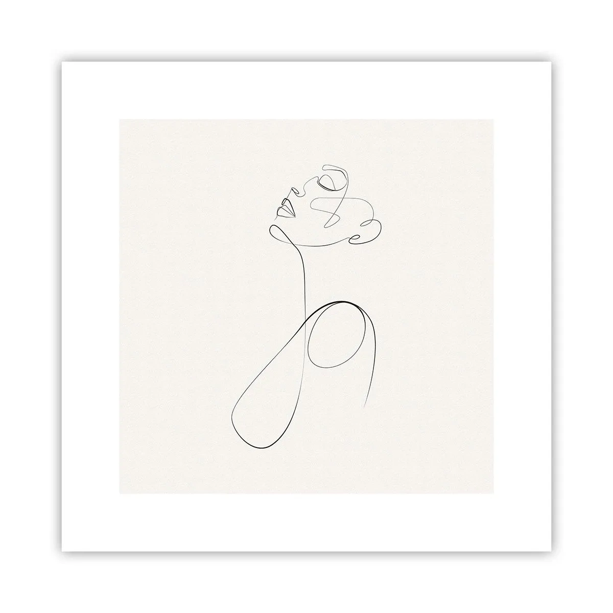 Poster - Versunken in Träumen - 30x30 cm