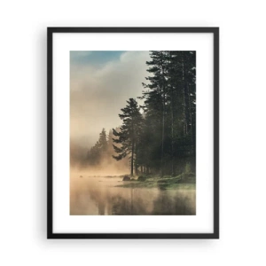 Poster in einem schwarzem Rahmen - Die Geburt des Tages - 40x50 cm