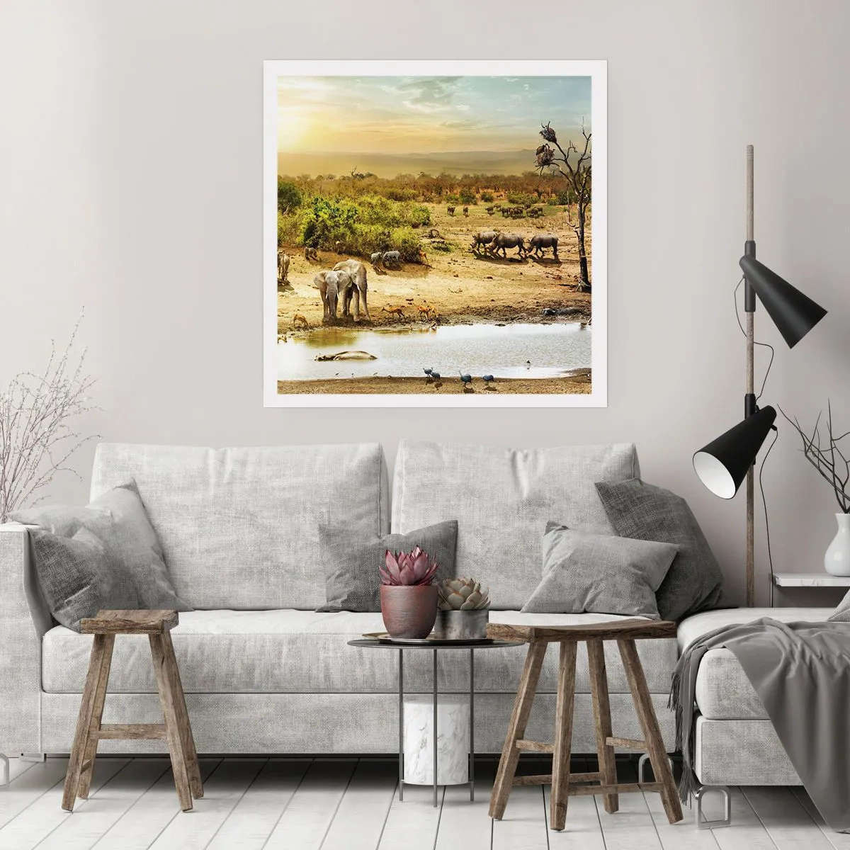 Poster - Ein Fluss floss aus Eden ... - 30x30 cm