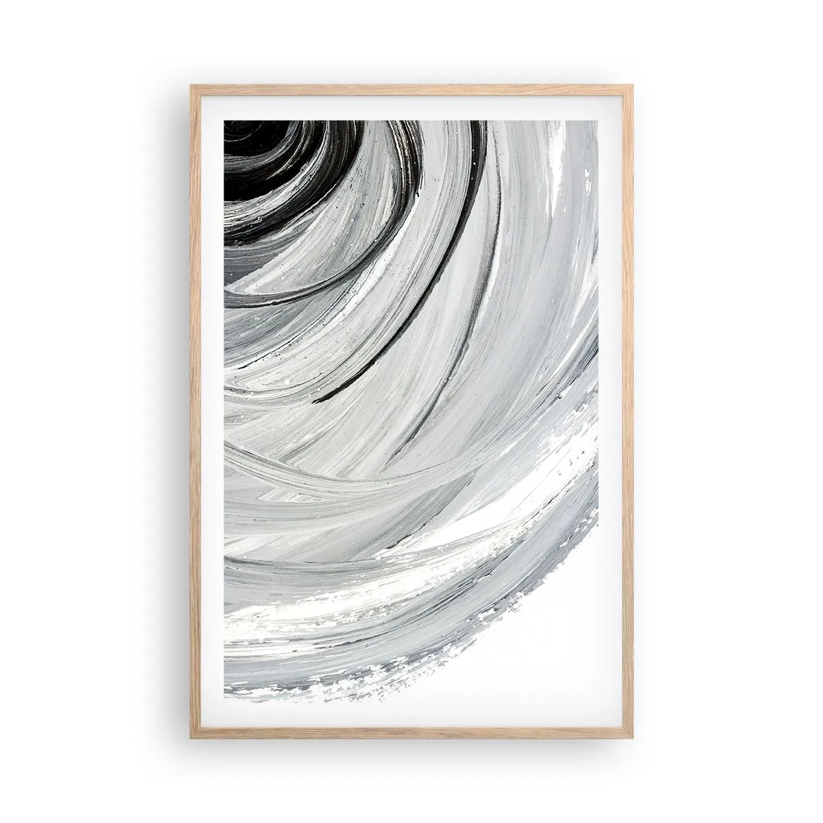 Poster in einem Rahmen aus heller Eiche - Orbitale Komposition - 61x91 cm