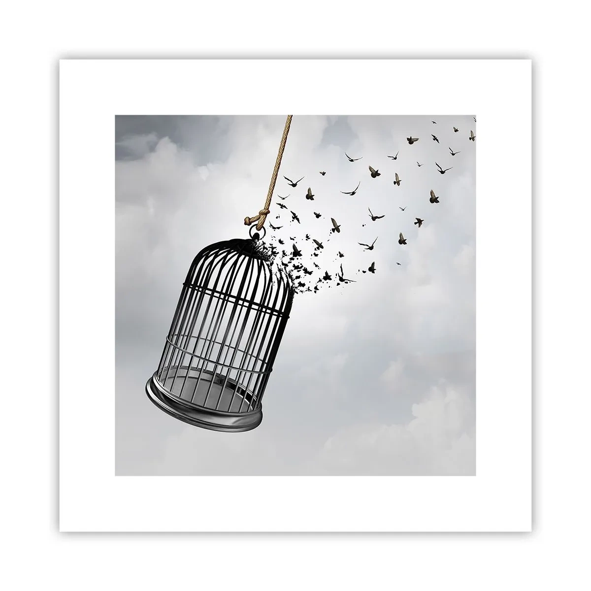 Poster - Glaube ... Hoffnung ... Freiheit! - 30x30 cm