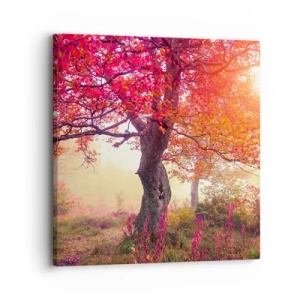 Bild auf Leinwand - Leinwandbild - Blühende Raserei - 30x30 cm