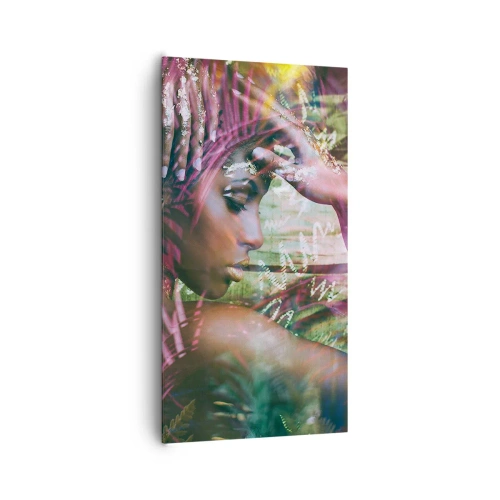 Bild auf Leinwand - Leinwandbild - Mutter Natur im Dschungel - 65x120 cm
