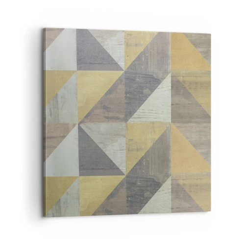 Bild auf Leinwand - Leinwandbild - Am Winkel des Dreiecks - 60x60 cm