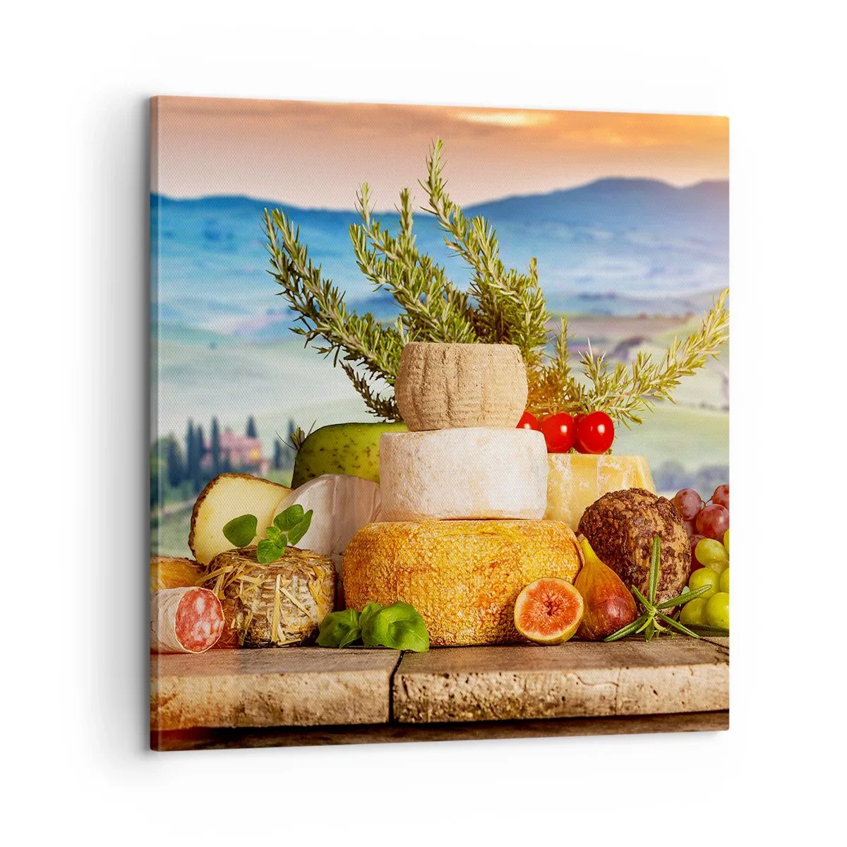 Bild auf Leinwand - Leinwandbild - Die italienische Lebensfreude - 60x60 cm