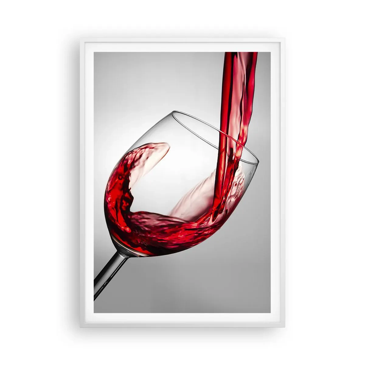 Poster in einem weißen Rahmen - Farbe – Bewegung – Klang - 70x100 cm