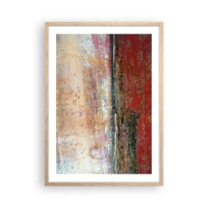 Poster in einem Rahmen aus heller Eiche - Vielleicht liegt es am Meer - 50x70 cm