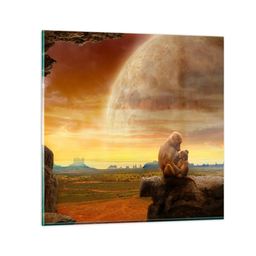 Glasbild - Bild auf glas - Die Liebe ist überall gleich - 60x60 cm