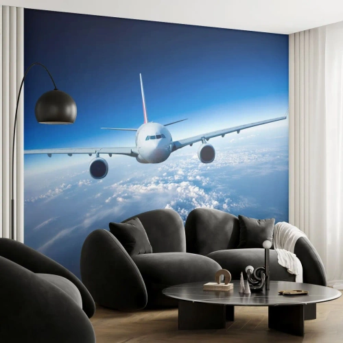 Fototapete Standard Eco - Ich fliege, weil ich es kann - Flugzeug, Flugzeug, Reise - 200x140 cm