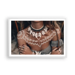 Poster in einem weißen Rahmen - Talismane, Rituale der Weiblichkeit - 91x61 cm