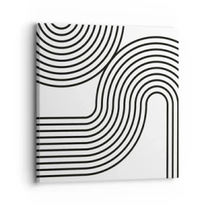 Bild auf Leinwand - Leinwandbild - An der Kurve - 30x30 cm