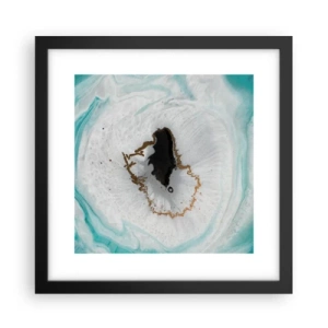 Poster in einem schwarzem Rahmen - Nach Innen eindringen - 30x30 cm