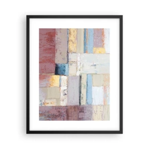 Poster in einem schwarzem Rahmen - Ruhe der Geometrie - 40x50 cm