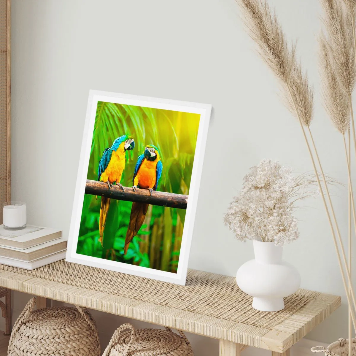 Poster in einem weißen Rahmen - Und hast du gehört, dass sie ...? - 50x70 cm